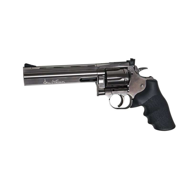 revolver gnb dan wesson dw715 6 steel grey 4.5 co2 -plombs